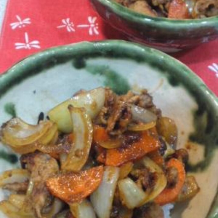 味噌がミソ♪こってり肉丼